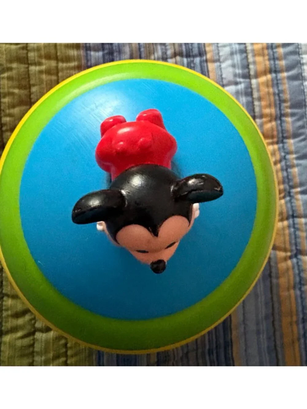 Vintage 1988 Disney Mickey Mouse Stack-A-Ball Roly Poly Toy Mattel